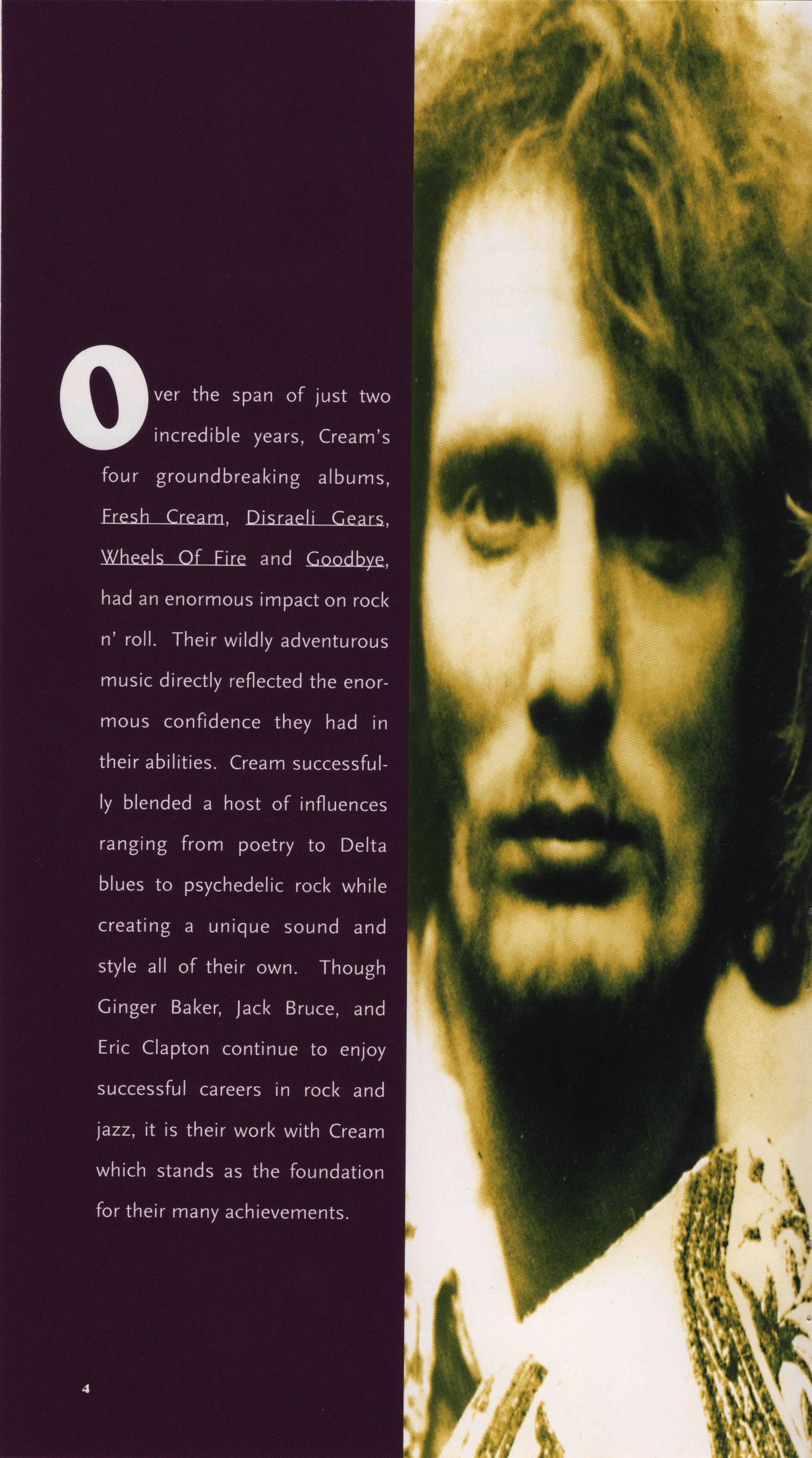 Cream Those Were the Days : Booklet 4